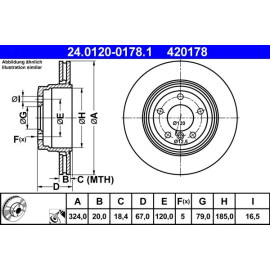 Bremsscheibe Bmw T. 7 (E65/E66/E67) 3.0-3.6 01-08 24.0120-0178.1 Bremsscheibe Bmw T. 7 (E65/E66/E67) 3.0-3.6 01-08 24.0120-0178.1