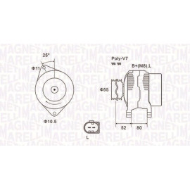 MAGNETI MARELLI Generator 063731837010
