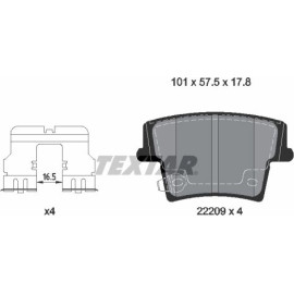 Bremsbelagsatz Chrysler T. 300 C 3.6 11 2220901