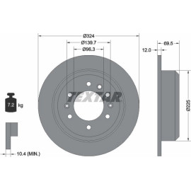 Bremsscheibe Kia T. Carnival 06- 2.9Crdi 92161800