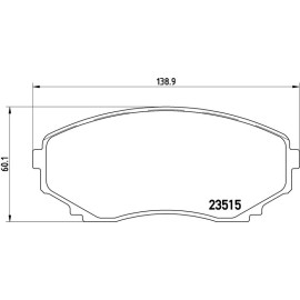 BREMBO Bremsklötze VA P 49 028