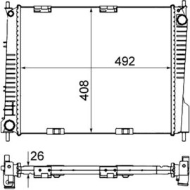 Kühler, Motorkühlung CR 841 000S