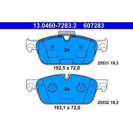 Bremsbelagsatz Db P. W166/X166 Gl/Ml 4-Matic 11 13.0460-7283.2