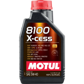 Motul 8100 X-Cess 5W-40 A3/B4 1 Liter 102784