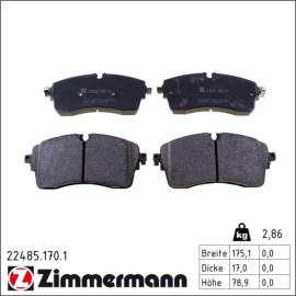 ZIMMERMANN Bremsbeläge 22485.170.1
