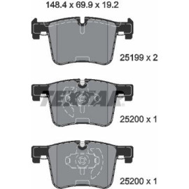 Bremsbelagsatz Bmw P. F25 X3 10-/F30 320-335 11 2519901