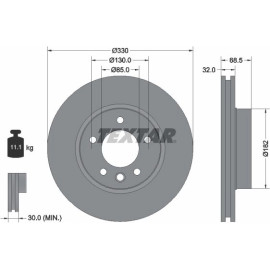 Bremsscheibe Porsche P. Cayenne/Touareg 17 Pr 92121605 Bremsscheibe Porsche P. Cayenne/Touareg 17 Pr 92121605