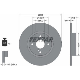 Textar Bremsscheibe 92169203