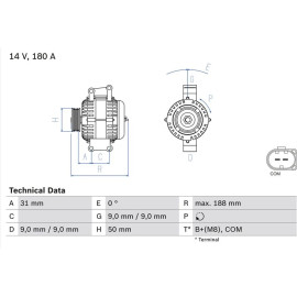 Lichtmaschine 0 986 082 500