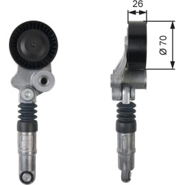 Spannrolle, Keilrippenriemen T39158
