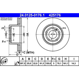 Bremsscheibe 24.0125-0176.1