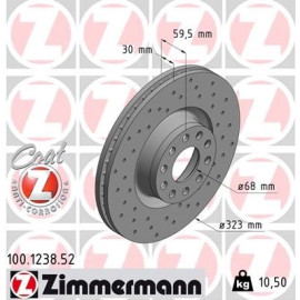 12 481 029 Sport Bremsscheibe VA Sport 100.1238.52