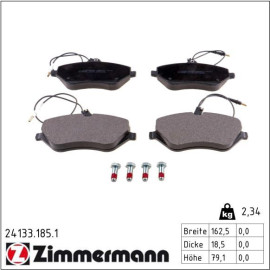 ZIMMERMANN Bremsbeläge 24133.185.1