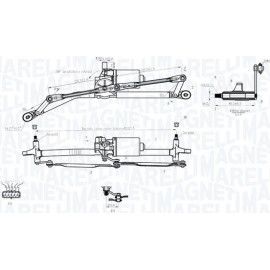 MAGNETI MARELLI Scheibenreinigungsanlage 064012001011