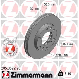 ZIMMERMANN Bremsscheibe 285.3522.20 ZIMMERMANN Bremsscheibe 285.3522.20