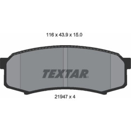 Textar Bremsbelagsatz 2194701 Textar Bremsbelagsatz 2194701
