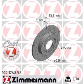 12 482 015 Sport Bremsscheibe HA Sport O 100.1248.52