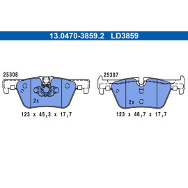 Bremsbelagsatz Bmw T. 1/2/3/4 10- Keramik 13.0470-3859.2