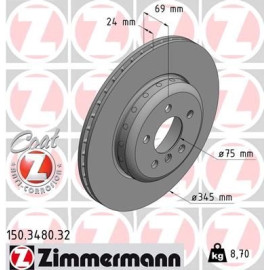 ZIMMERMANN Bremsscheibe 150.3480.32 ZIMMERMANN Bremsscheibe 150.3480.32