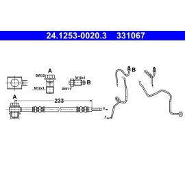 Bremsschlauch 24.1253-0020.3