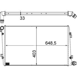 Kühler, Motorkühlung CR 1203 000S