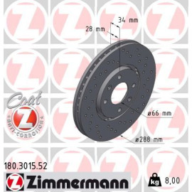 70 481 019 Sport Bremsscheibe VA Sport 180.3015.52 70 481 019 Sport Bremsscheibe VA Sport 180.3015.52