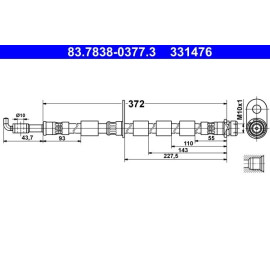 ATE Bremsschlauch 83.7838-0377.3