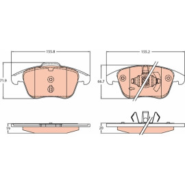 Bremsklötze GDB2307