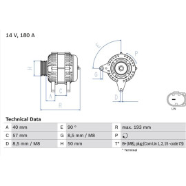 Lichtmaschine 0 986 083 850