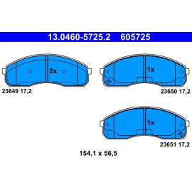 Bremsbelagsatz Kia P. Carnival/Pregio 95-06 13.0460-5725.2