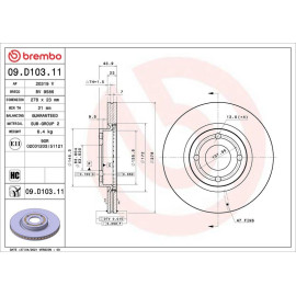 Bremsscheibe VA 09.D103.11