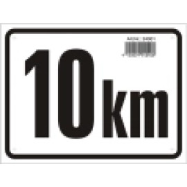 10 KM Tafel - eckig 24001