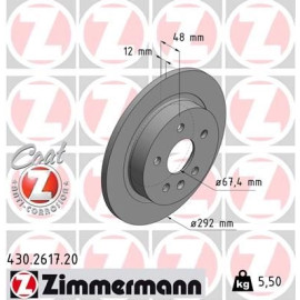 Zimmermann Bremsscheibe 430.2617.20