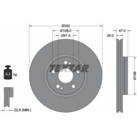 Bremsscheibe Renault P. Laguna 01- 300Mm 92119003 Bremsscheibe Renault P. Laguna 01- 300Mm 92119003