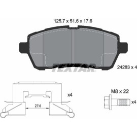 Bremsbelagsatz Ford P. Fiesta 08-/12 2428302