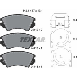 Bremsbelagsatz Opel P. Insignia 08- 2.0Cdti/Turbo/Zafira C 11 2441201