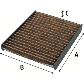 Innenraumfilter Vw A2/Polo/Fabia (Anti-Peaks Mit Aktivkohle Und Polyphenol) 701009