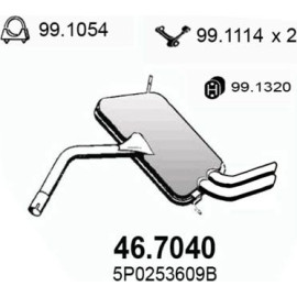 ASSO Endschalldämpfer 46.7040