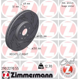 ZIMMERMANN Bremsscheibe 290.2270.55 ZIMMERMANN Bremsscheibe 290.2270.55