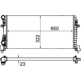 Kühler, Motorkühlung CR 2057 000S