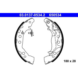 Bremsbackensatz 03.0137-0534.2