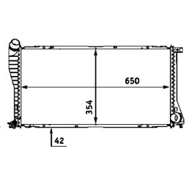 Kühler, Motorkühlung CR 288 000S