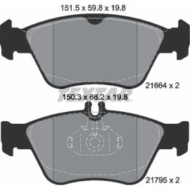 Bremsbelagsatz Db P. W202/210 93 2166404