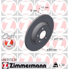 ZIMMERMANN Bremsscheibe 400.5572.30
