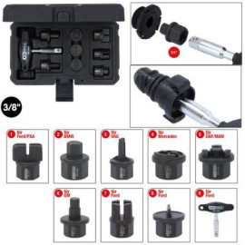 KS TOOLS Steckschlüsseleinsatz-Set, Ölablaßschraube 150.1040