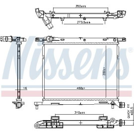 Nissens Wasserkühler PKW 607029