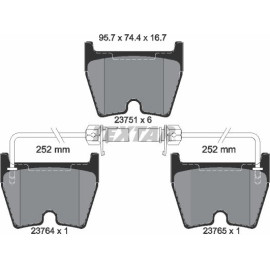 BREMSBELAGSATZ VW P. A6 RS6 02-/PHAETON 3,0-6,0 2375101