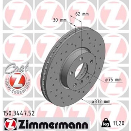 11 481 061 Sport Bremsscheibe VA Sport 150.3447.52 11 481 061 Sport Bremsscheibe VA Sport 150.3447.52