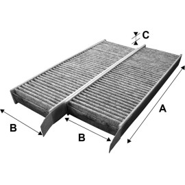 Innenraumfilter Peugeot Partner 08- Set 2 Stück Mit Aktivkohle 715555