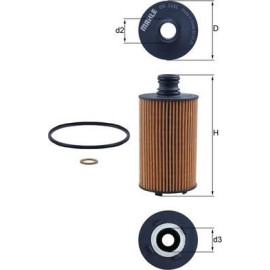 Mahle Original Ölfilter OX 1141D Mahle Original Ölfilter OX 1141D
